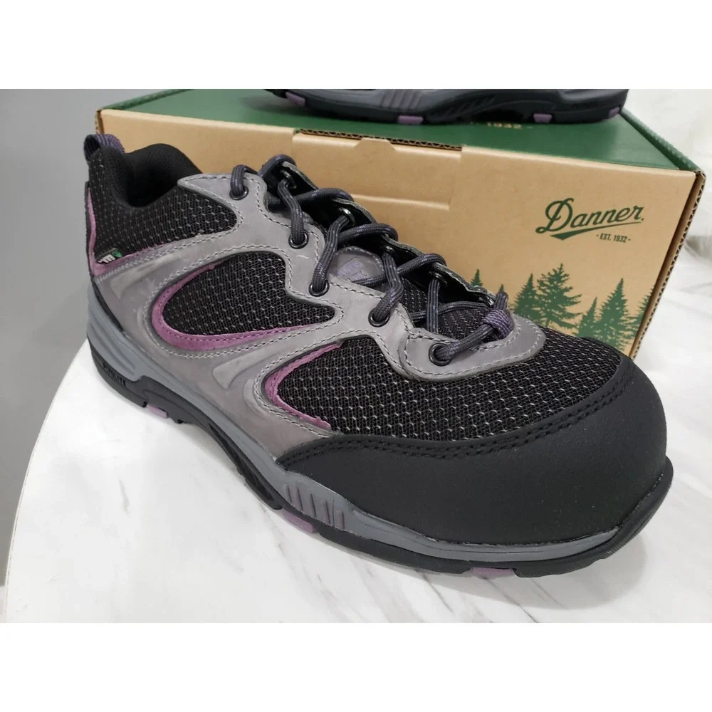 NEW Women's DANNER Boot Springfield Low Grey and Purple Size 9 WORK SHOES